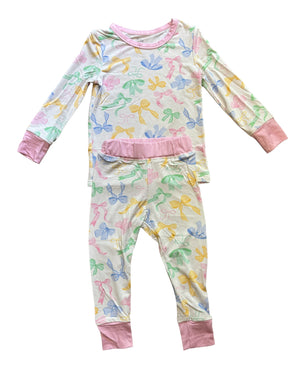 Pastel Bow Pajama Set