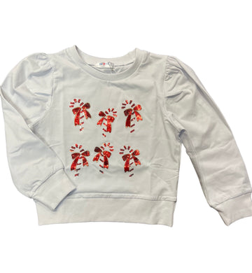 Candy Cane Puff Long Sleeve Shirt