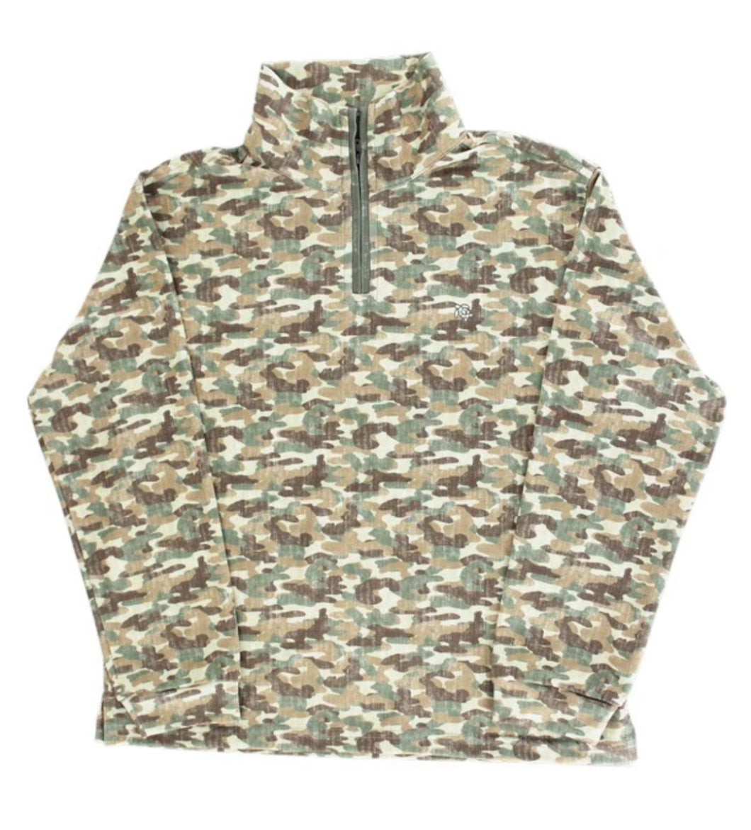 Performance Half Zip Camo