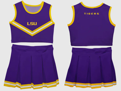 Purple and Gold Cheer Uniform