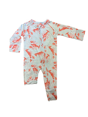 Crawfish Zipper Onesie