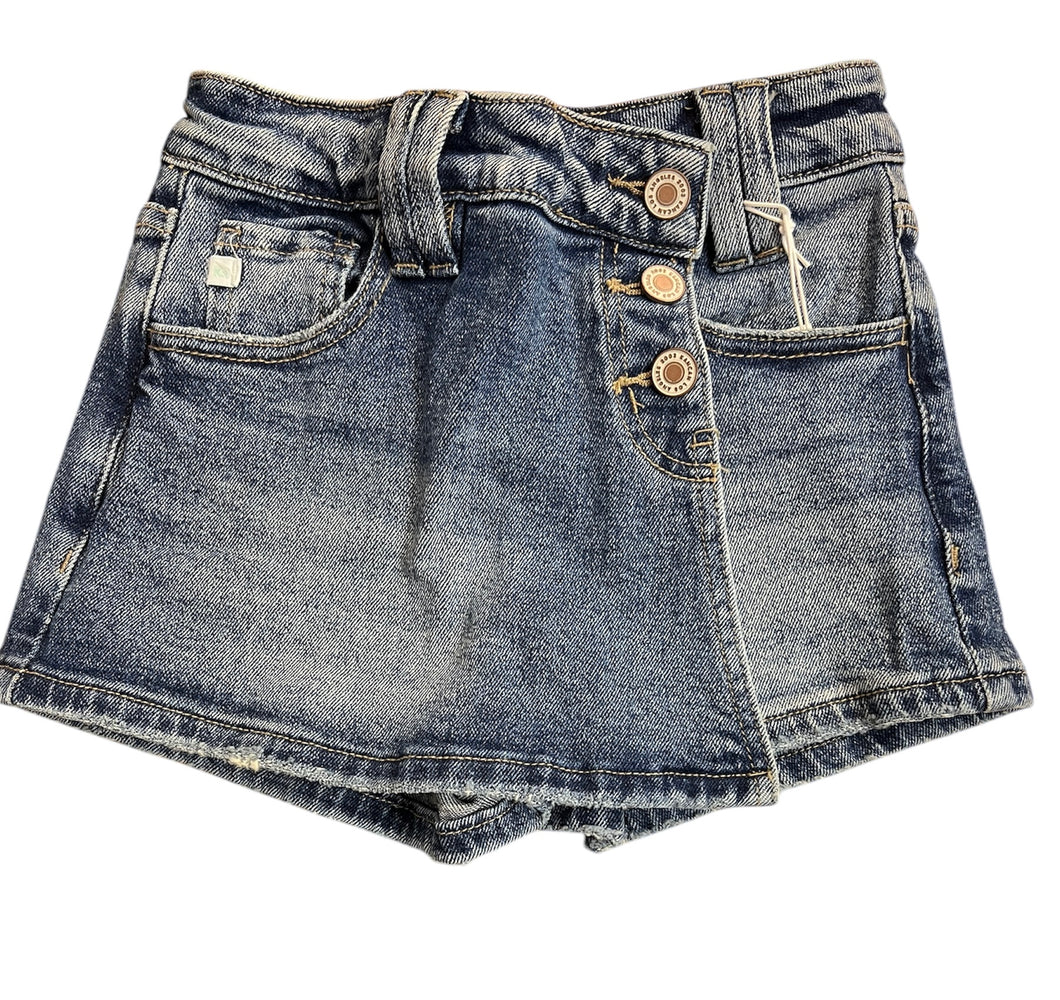 Kancan Dark Cross Over Waistband Skort