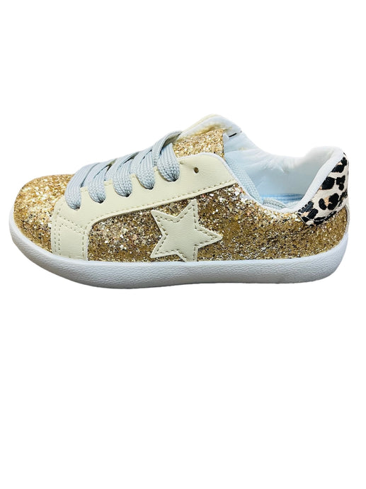 Gold Star Glitter Sneaker