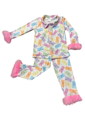 Preorder Easter Peep Feather Pajamas