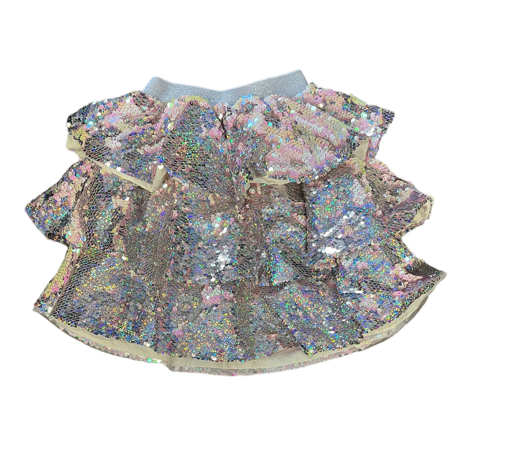 Sparkle Tiered Mini Skirt