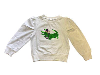 Sequin Mardi Gras Gator Shirt