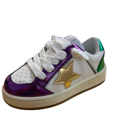 Metallic Mardi Gras Sneakers