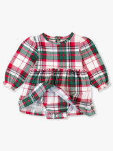 Dashing Dreams Plaid Knit Long Sleeve Skirted Romper