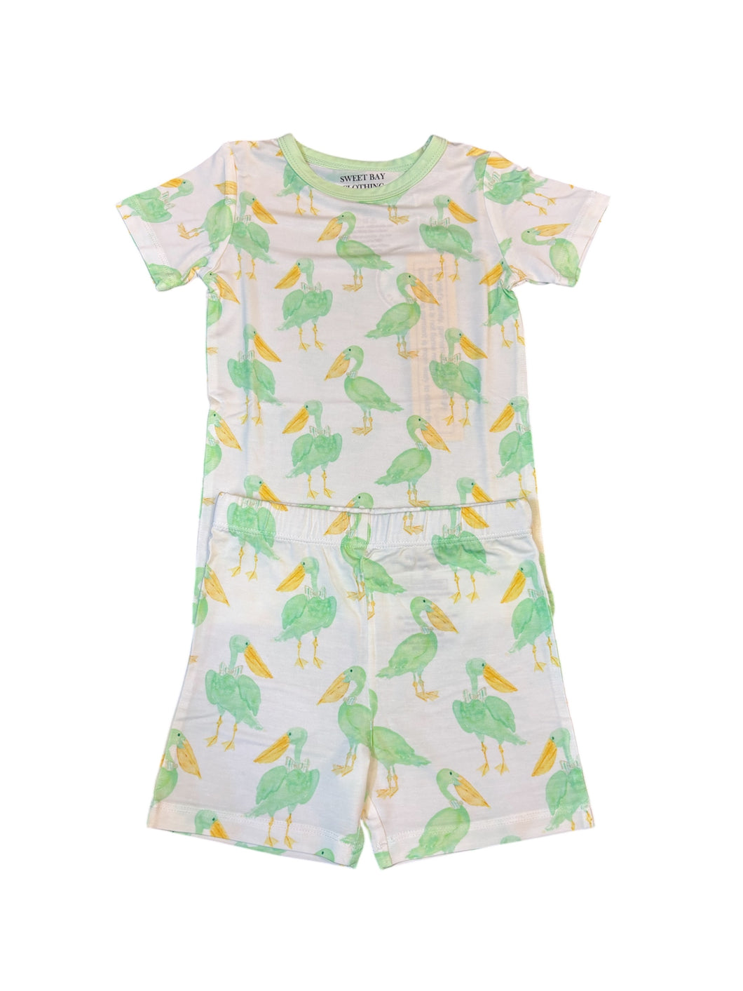 Mint Pelican Two Piece Pajama Short Set