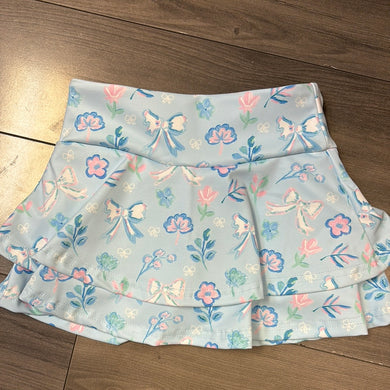 Blue Bow Tennis Skirt