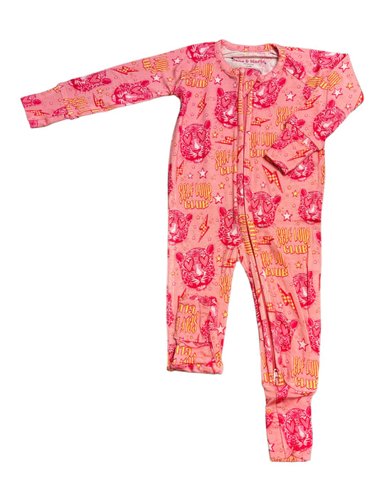 Pink Self Love Club Zip Pajamas