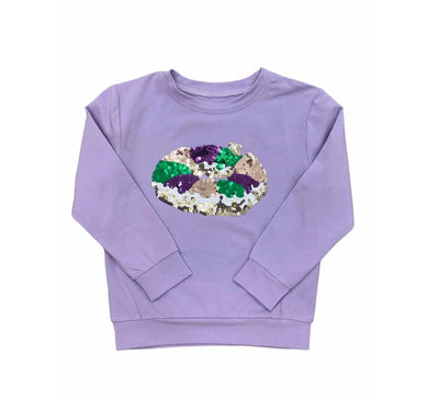 Lavender King Cake Sequin Tee