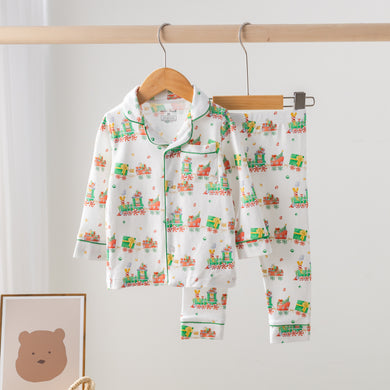 Santa's Sweet Express Organic Cotton Pajamas