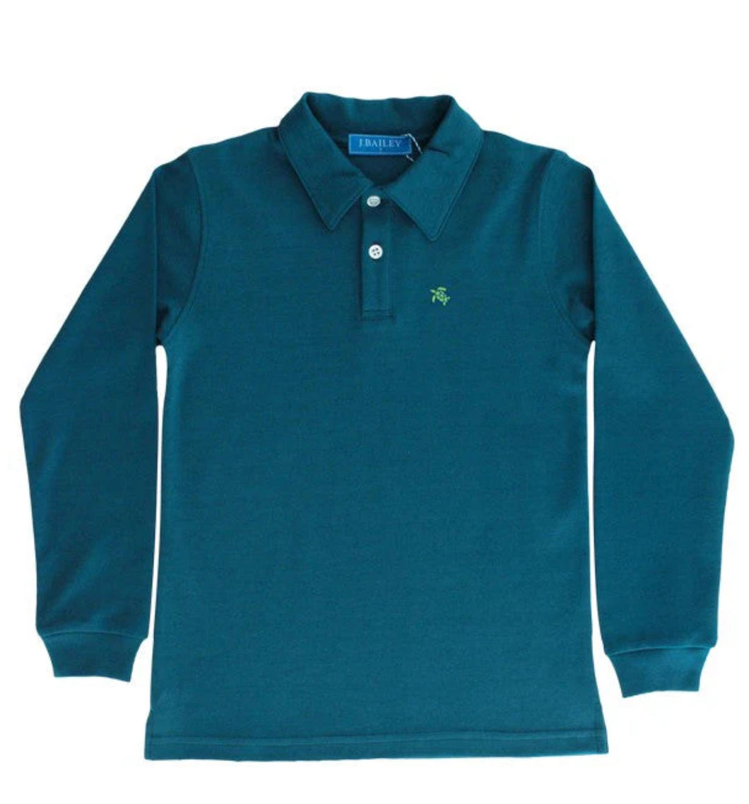 L/S Polo Teal