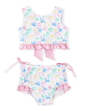 Colorful Bow 2 PC Swimsuit