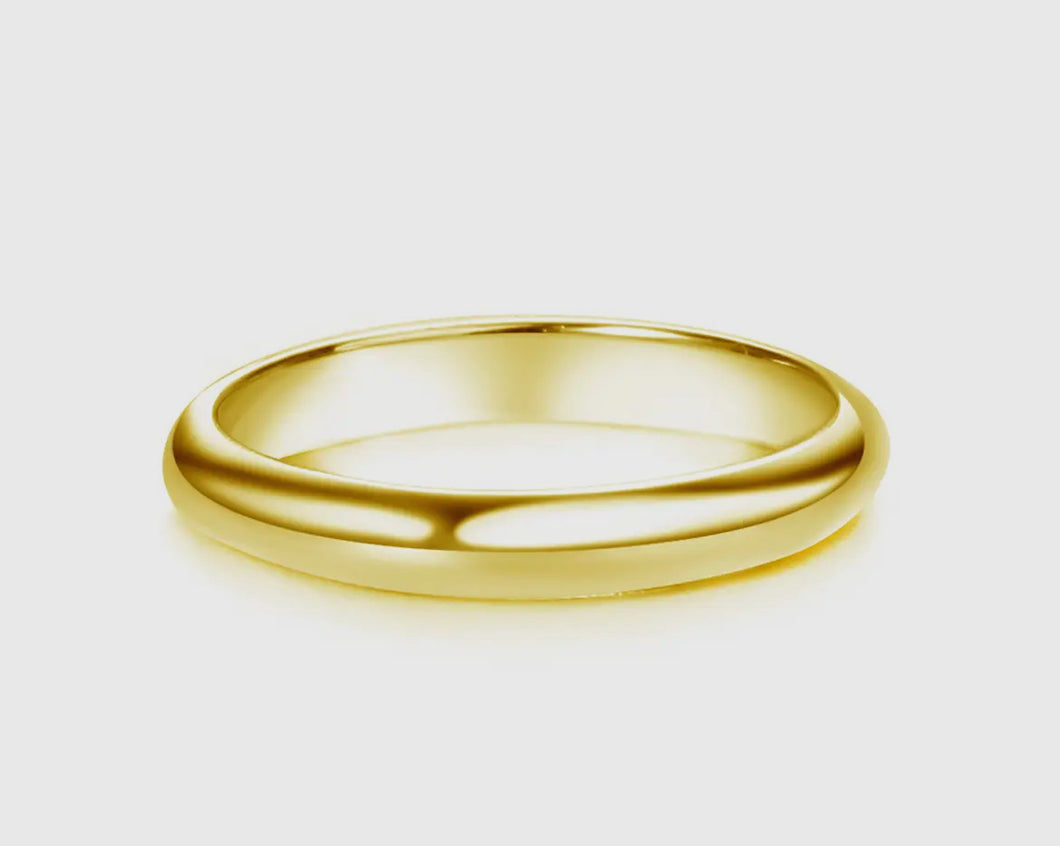 14K Gold-Plated Gold Band Baby Ring