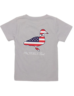 Baby American Logo Ice Grey