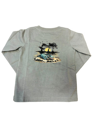 LS Boys Bayou Gator Battleship Grey