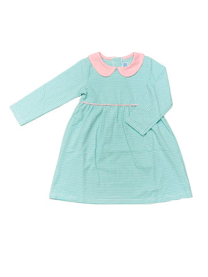 Penny Dress - Mint Stripe/Light Pink