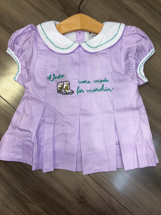 Marching Boot Smocked Bloomer Set