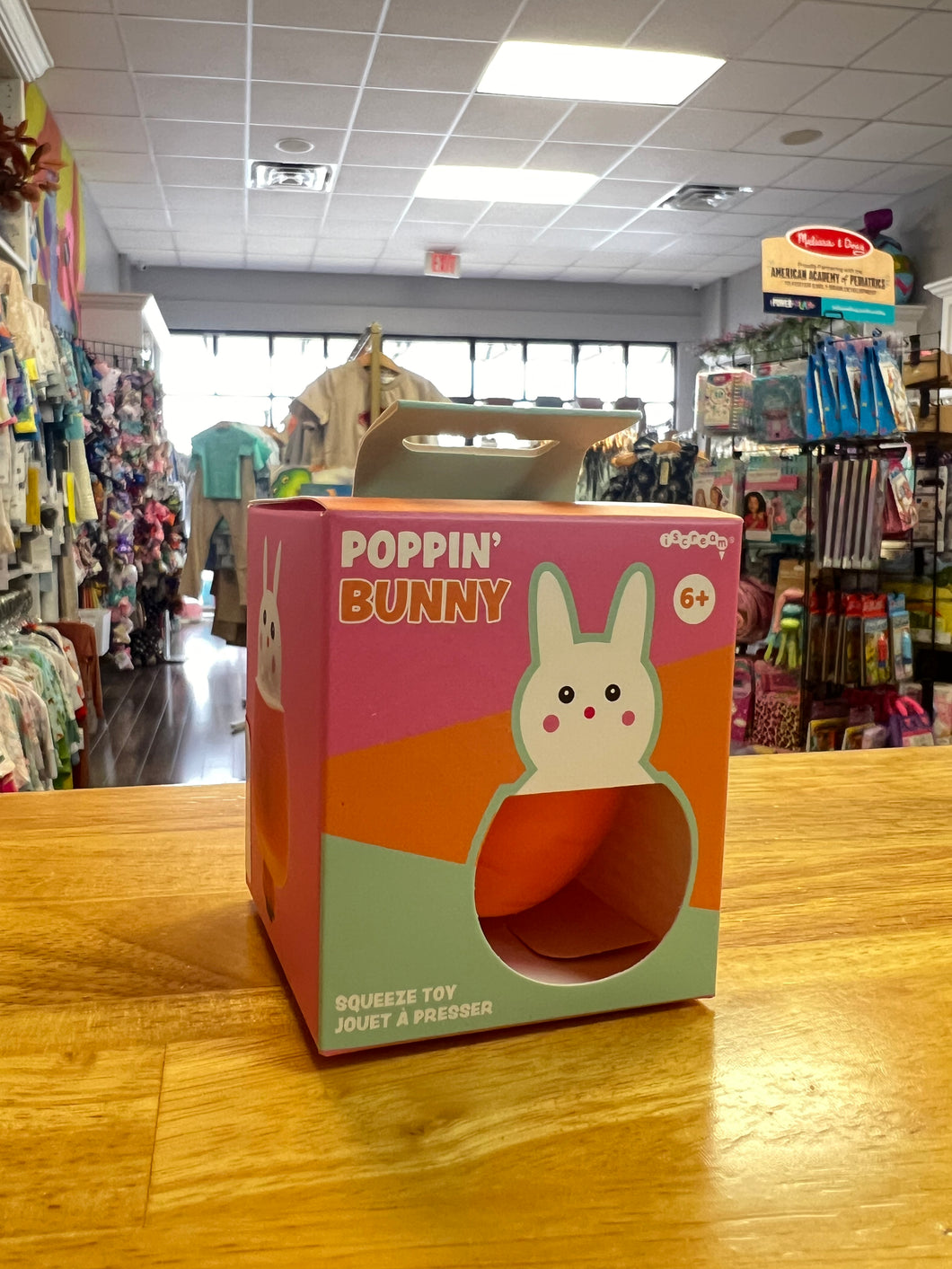 Poppin’ Bunny Squeeze Toy