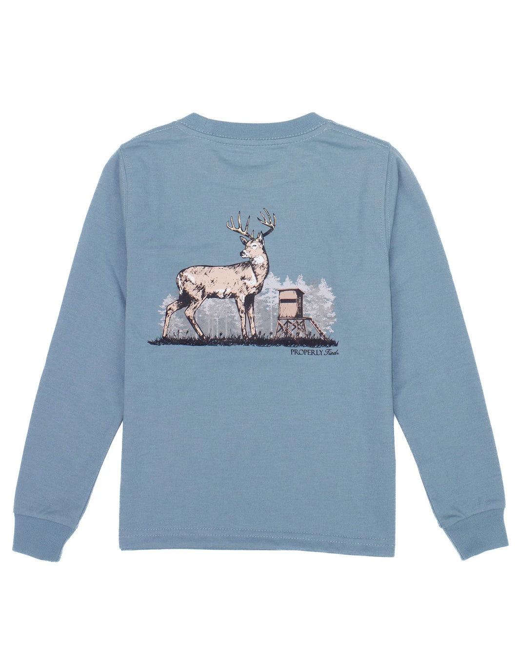 Boys Deer Season LS Steel Blue