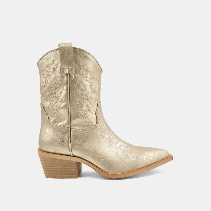Gold boots