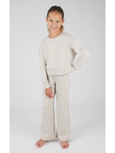 Girls Scuba Side Slit Pullover and Pant Set