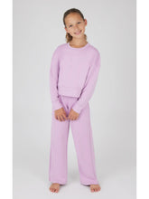 Girls Scuba Side Slit Pullover and Pant Set