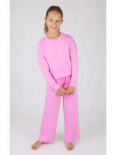 Girls Scuba Side Slit Pullover and Pant Set