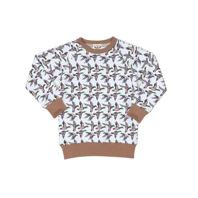 Unisex White Mallard Sweatshirt