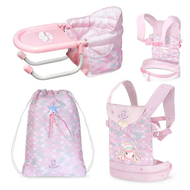 Travel Set Baby Carrier + Portable High Chair