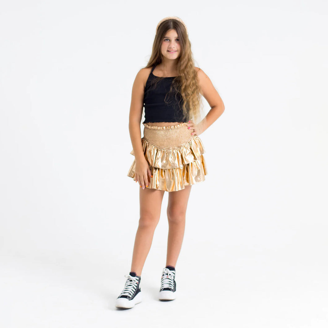 Buddy Love Brookie Bronze Tween Skort