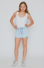 High Rise Denim Skort