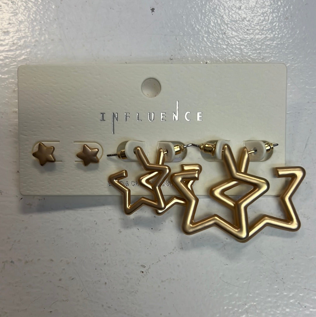 Gold Start Earrings