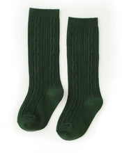 Little Stocking Cable Knit Knee High Socks