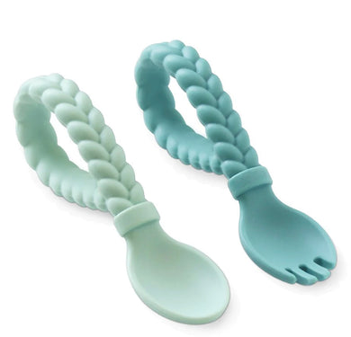 Sweetie Spoons™ - Silicone Baby Fork + Spoon Set