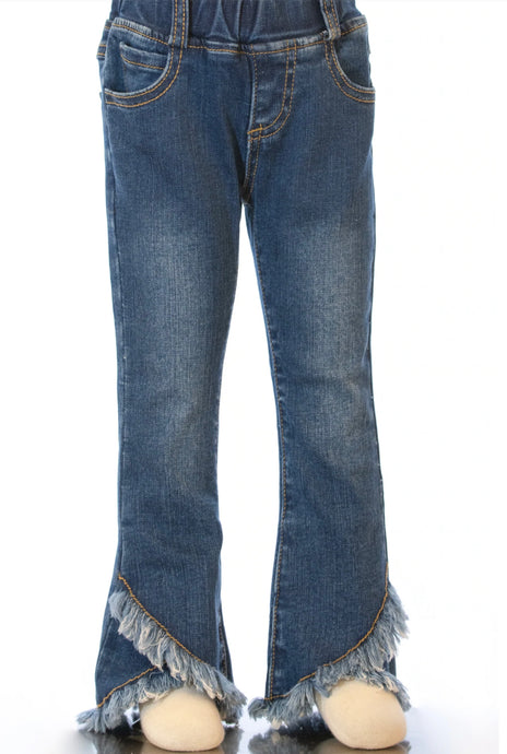 Shaggy Criss Cross Bottom Jeans