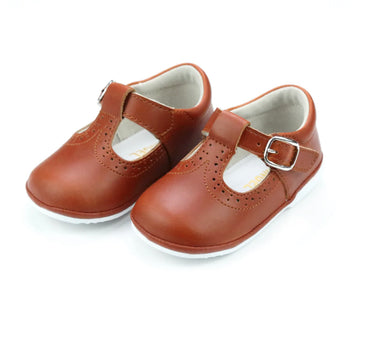 Gemma Leather T-Strap van Mary Jane (Baby) Cognac