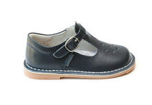 L’amour Joy Classic Leather T-Strap Mary Jane in Navy