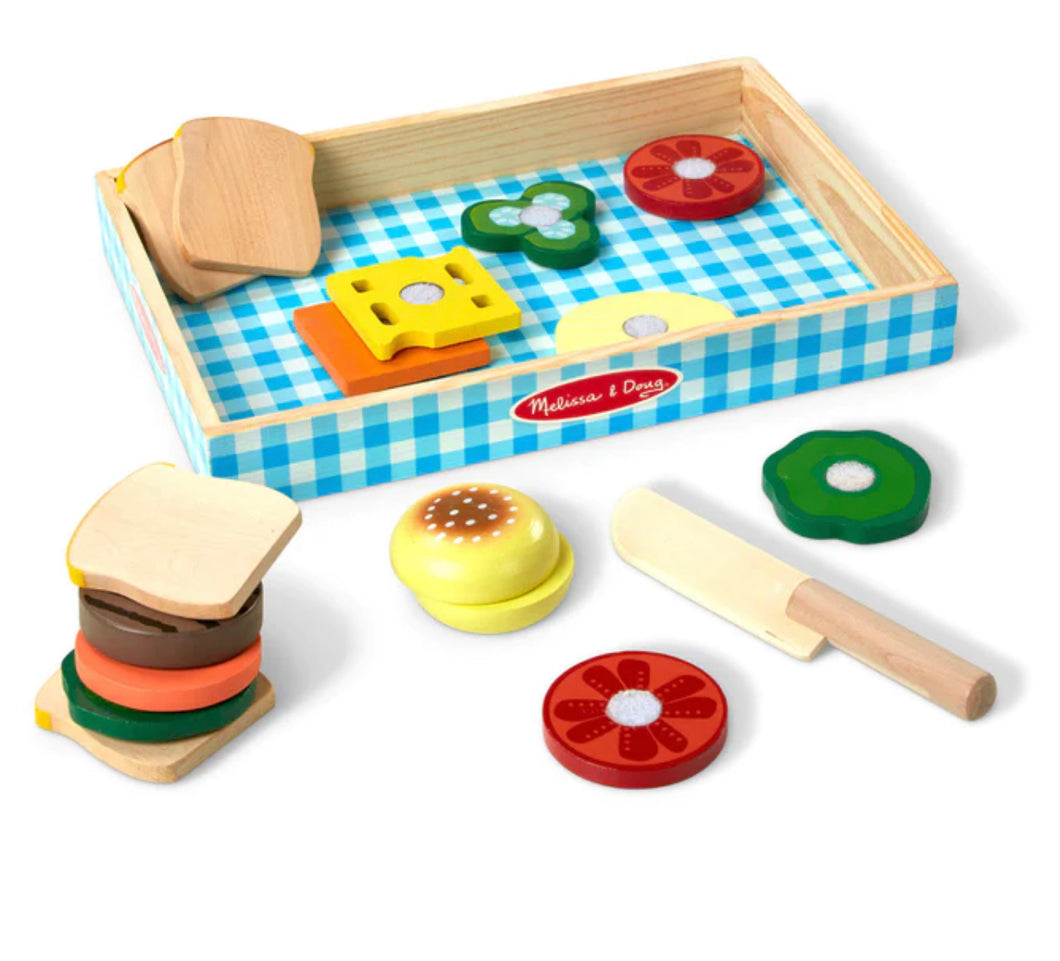 Sandwich Making Set - Wooden Play Food