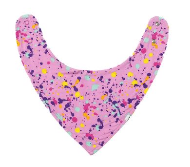 Pink Paint Party Bandana Bib