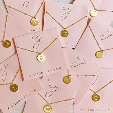 Ellison + Young: Singular Charm Initial Necklace