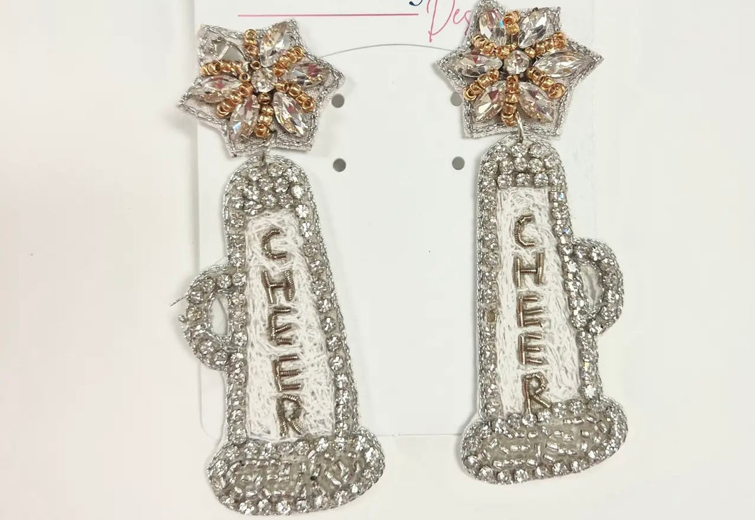 Cheer Megaphone Earrings
