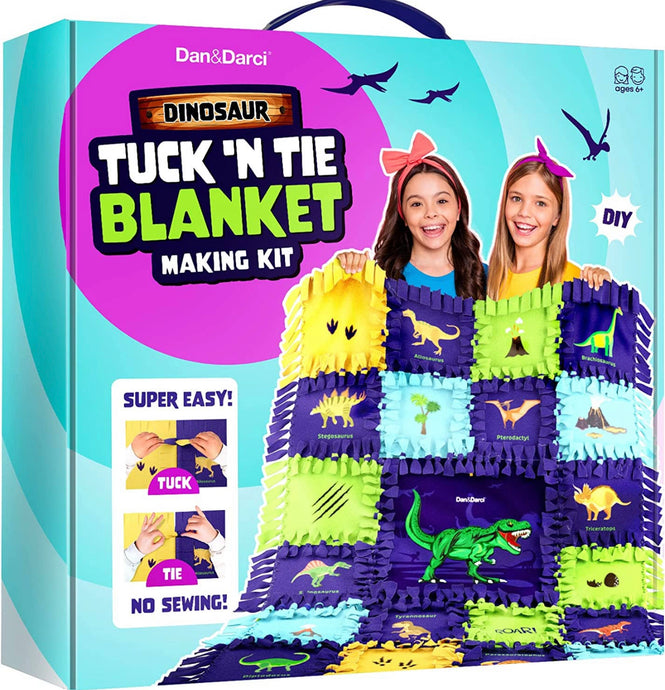 Dinosaur Tuck ‘n Tie Blanket Making Kit
